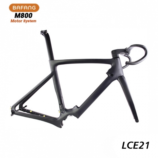 Full Carbon Road Disc Ebike Frameset With Flat Mount Brake - LCE21