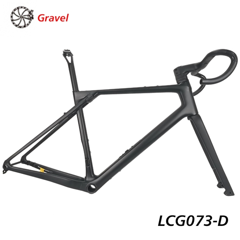 LightCarbon Gravel Frameset With Micro Suspension System And Integrated Handlebar - LCG073-D