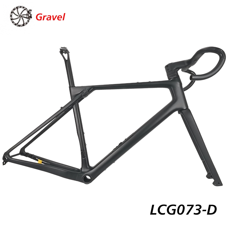 LightCarbon Gravel Frameset With Micro Suspension System And Integrated Handlebar - LCG073-D