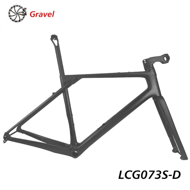 LightCarbon Gravel Frameset With Micro Suspension System And Stem - LCG073S-D