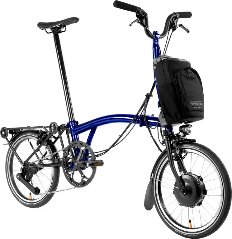 Brompton Electric P Line Explore with Roller Frame – 12 Speed